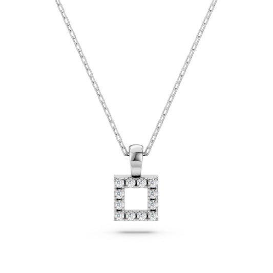 Minimalismus-Halskette (Rund), 0.06 ct — 104-10079