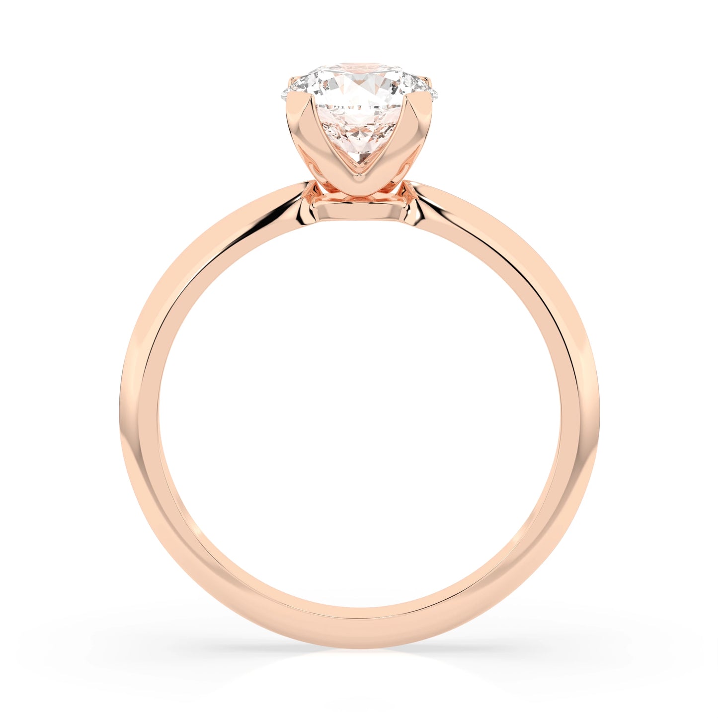 Solitär-Ring (Rund), 1.0 ct — 101-10089(6.5)