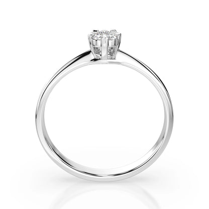 Illusion-Ring (Rund), 0.03 ct — 101-10015/1(2.0)