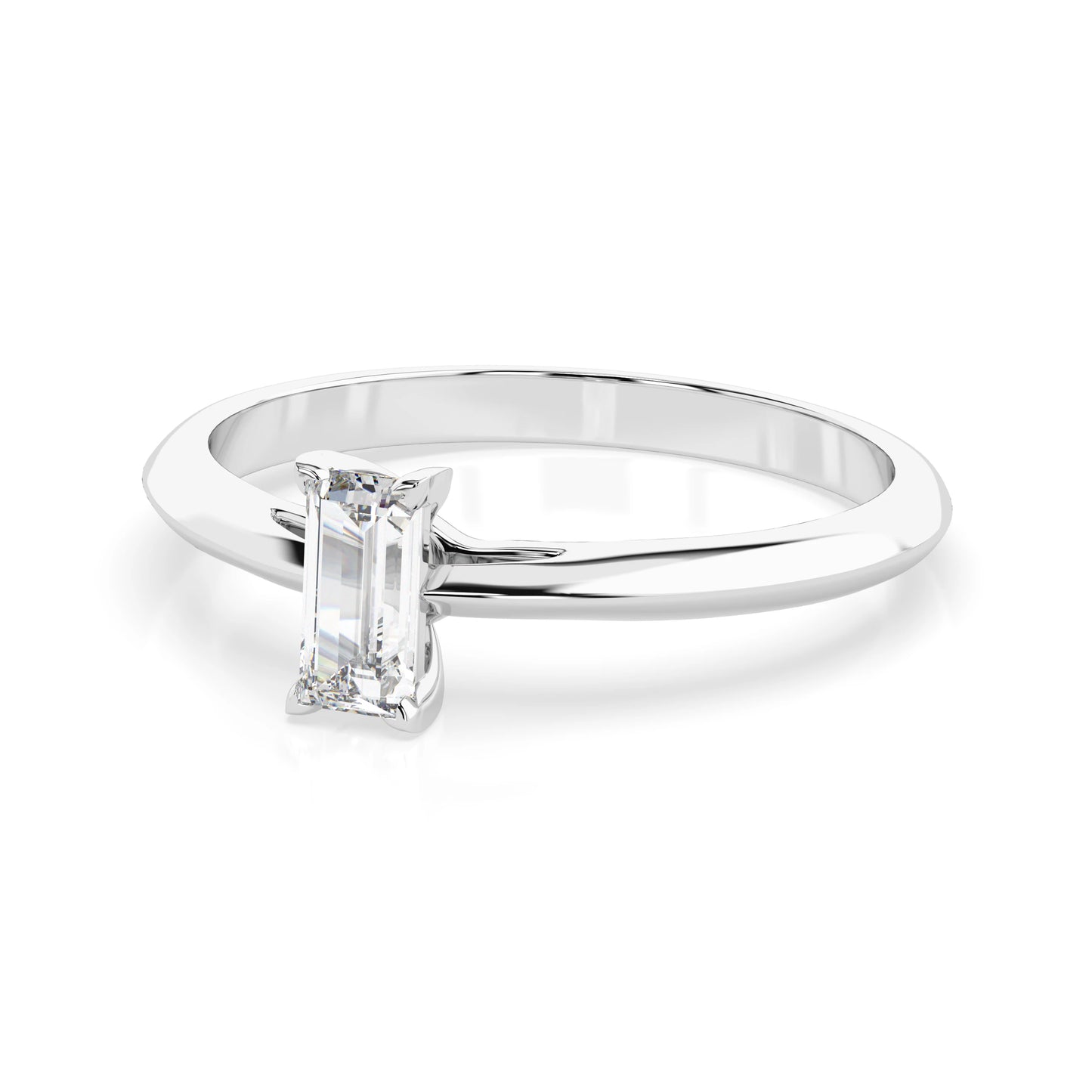 Solitär-Ring (Baguette), 0.3 ct — 101-10190(0.30)BAQ