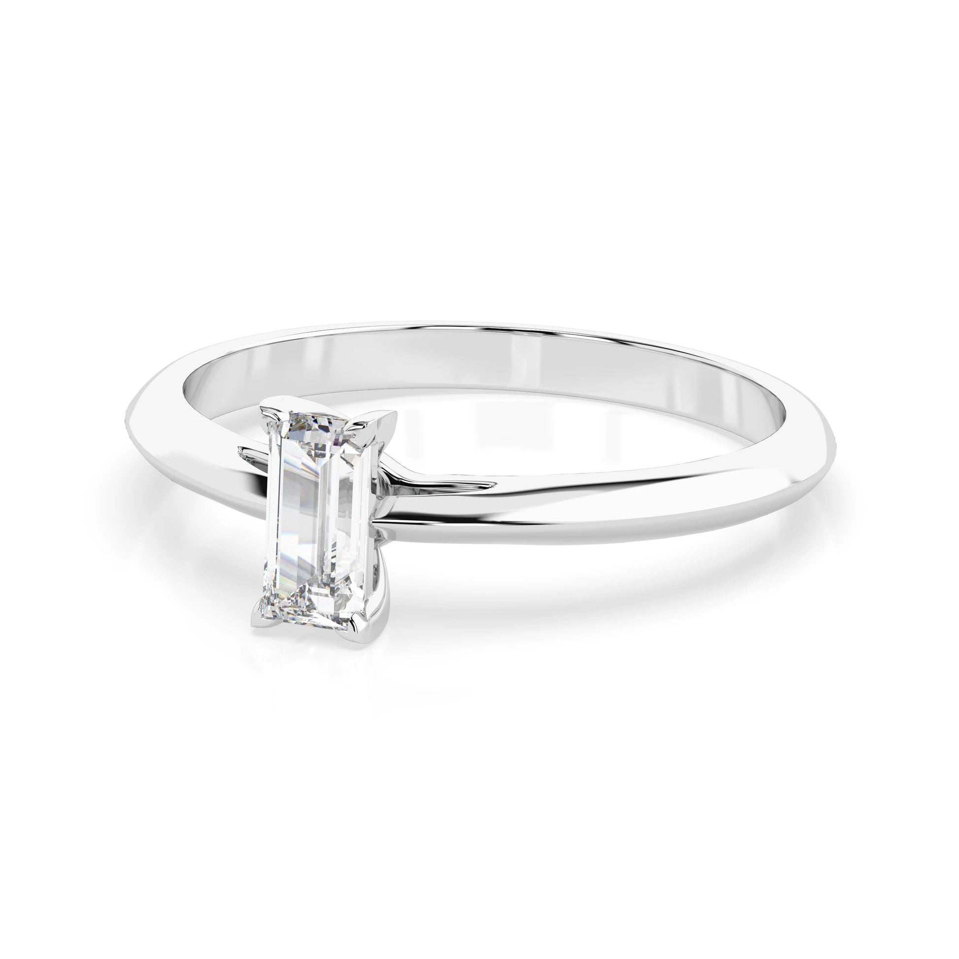Solitär-Ring (Baguette), 0.3 ct — 101-10190(0.30)BAQ