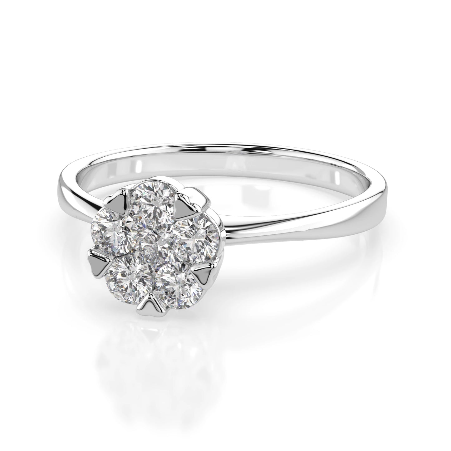 Illusion-Ring (Rund), 0.1 ct — 101-10015/1(3.0)