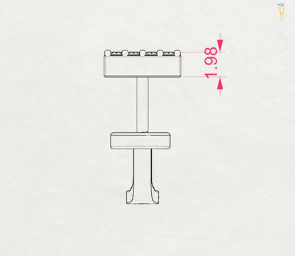 Minimalismus-Ohrringe (Rund), 0.08 ct — 102-10069