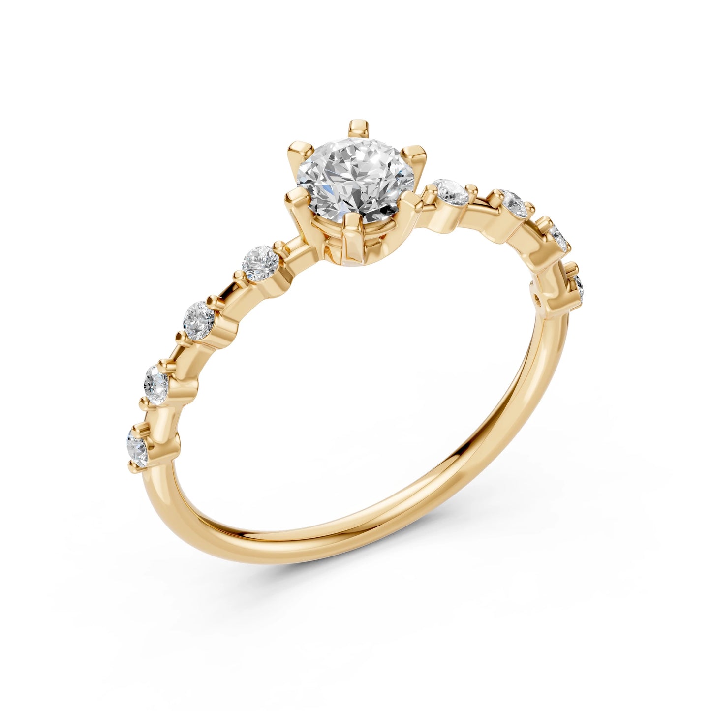 Solitär-Eternity-Ring (Rund), 0.5 ct — 101-10144(5.1)