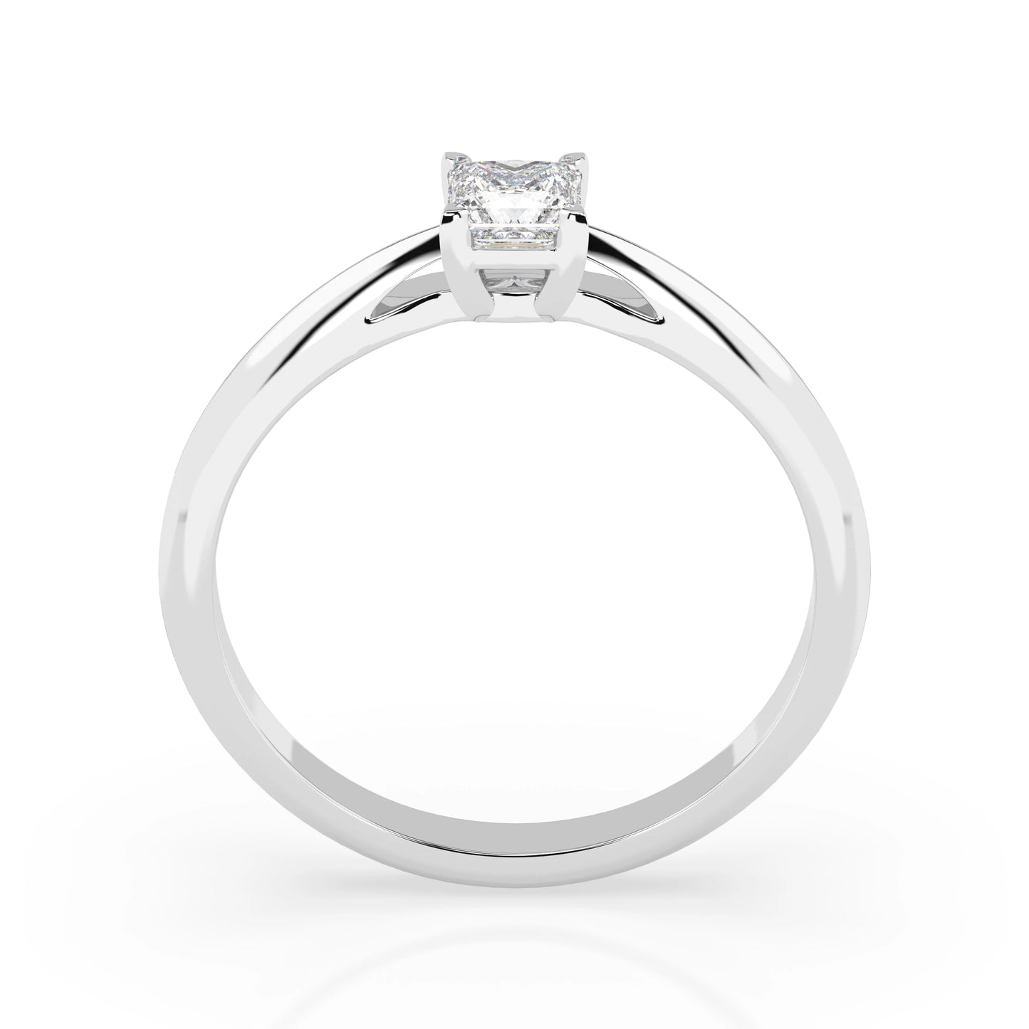 Solitär-Ring (Prinzess), 0.3 ct — 101-10190(0.30)PR