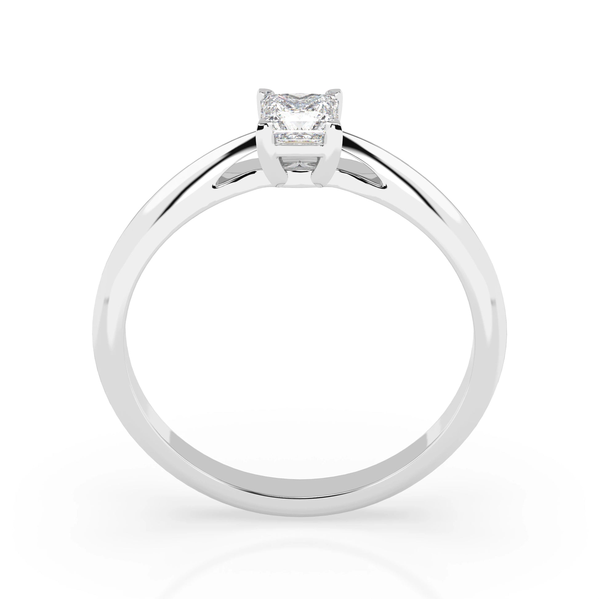 Solitär-Ring (Prinzess), 0.3 ct — 101-10190(0.30)PR