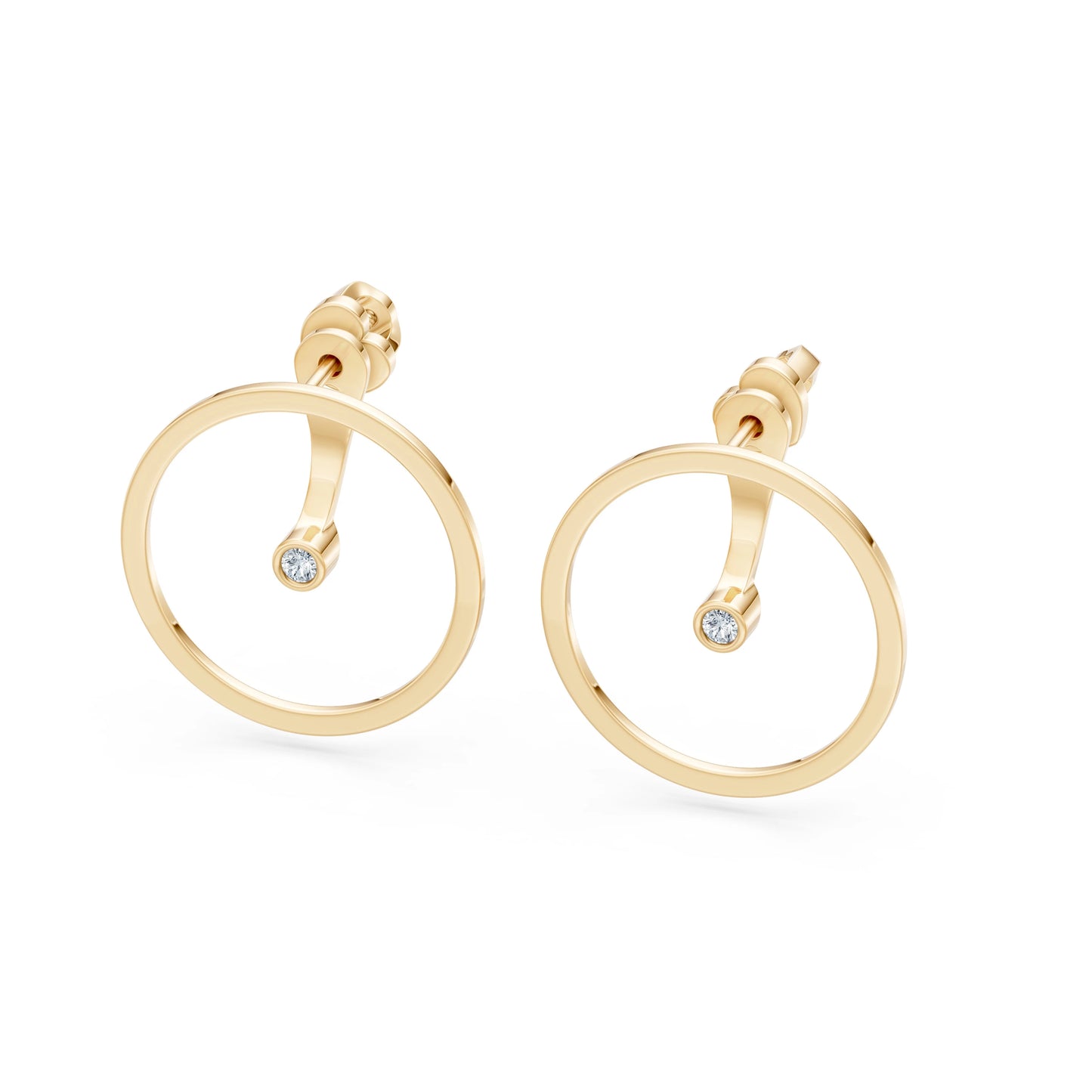Minimalismus-Ohrringe, 0.06 ct — 102-10077