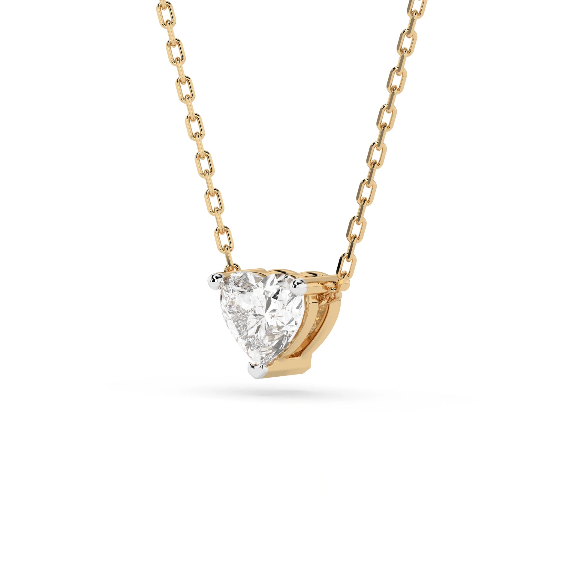 Solitär-Halskette (Herz), 0.3 ct — 104-10066(0.30)HRT