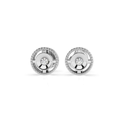 Minimalismus-Ohrringe (Rund), 0.04 ct — 102-10052
