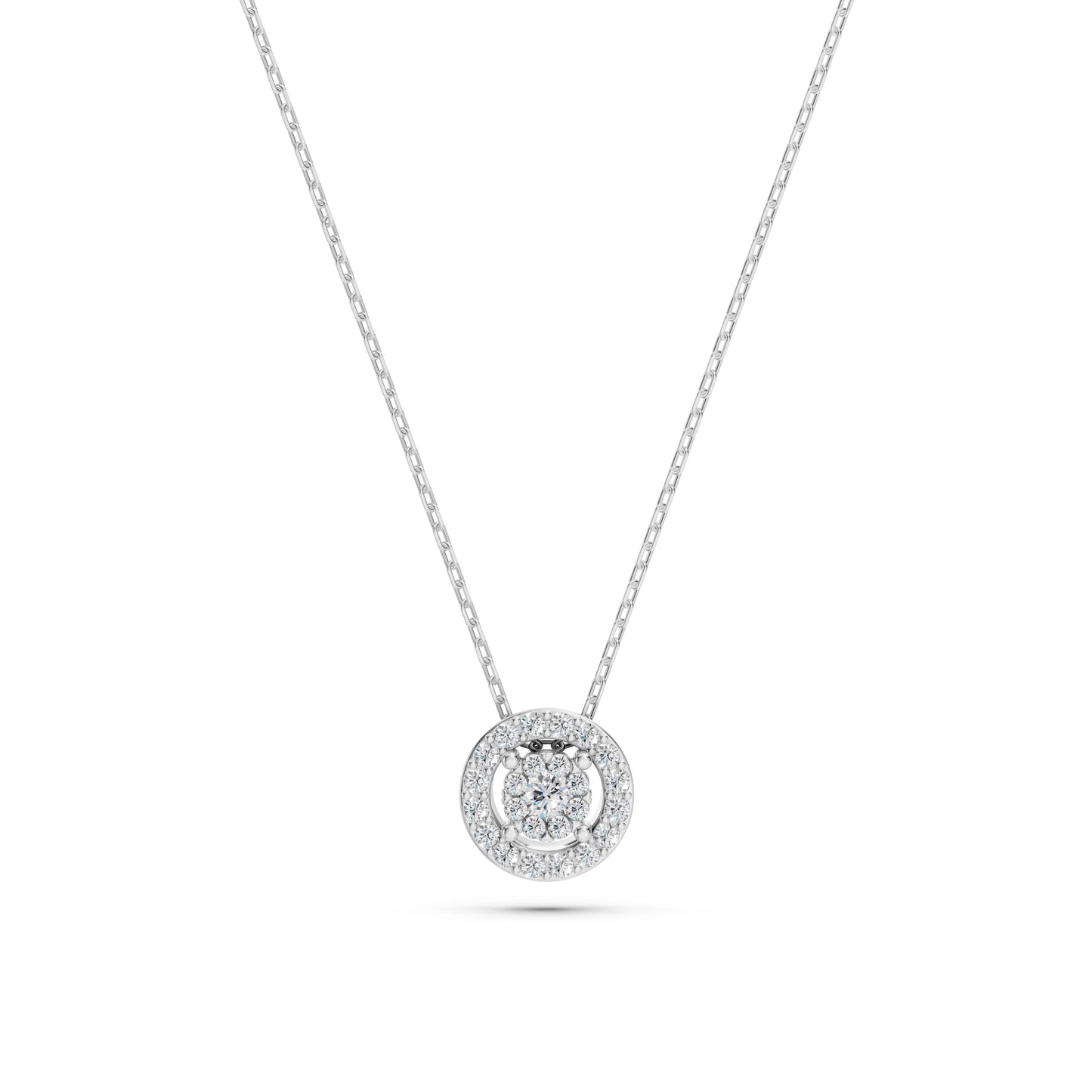 Illusion-Halskette (Rund), 0.03 ct — 104-10002(2.0)