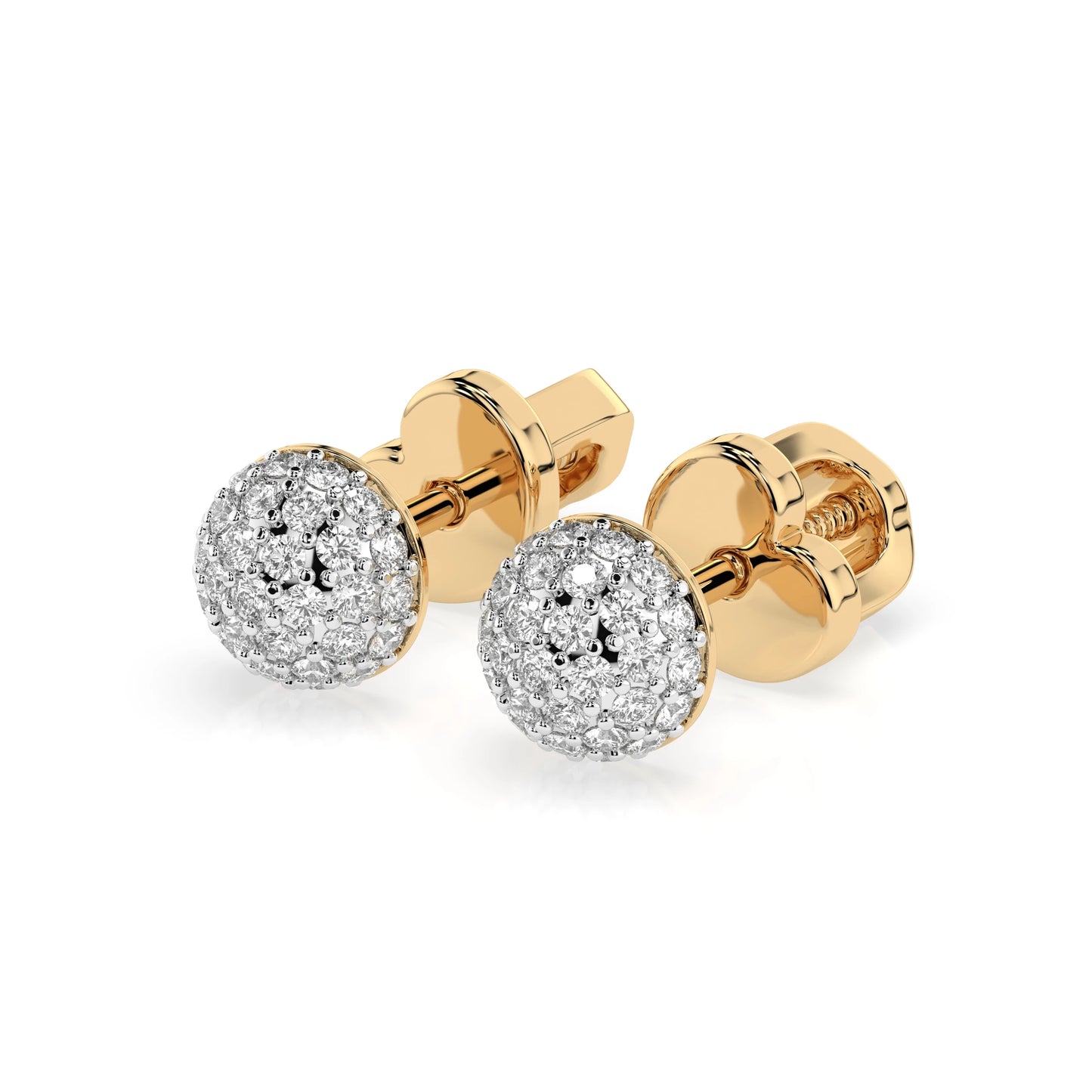 Illusion-Ohrringe (Rund), 0.32 ct — 102-10090/1