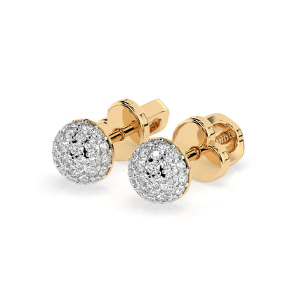 Illusion-Ohrringe (Rund), 0.32 ct — 102-10090/1