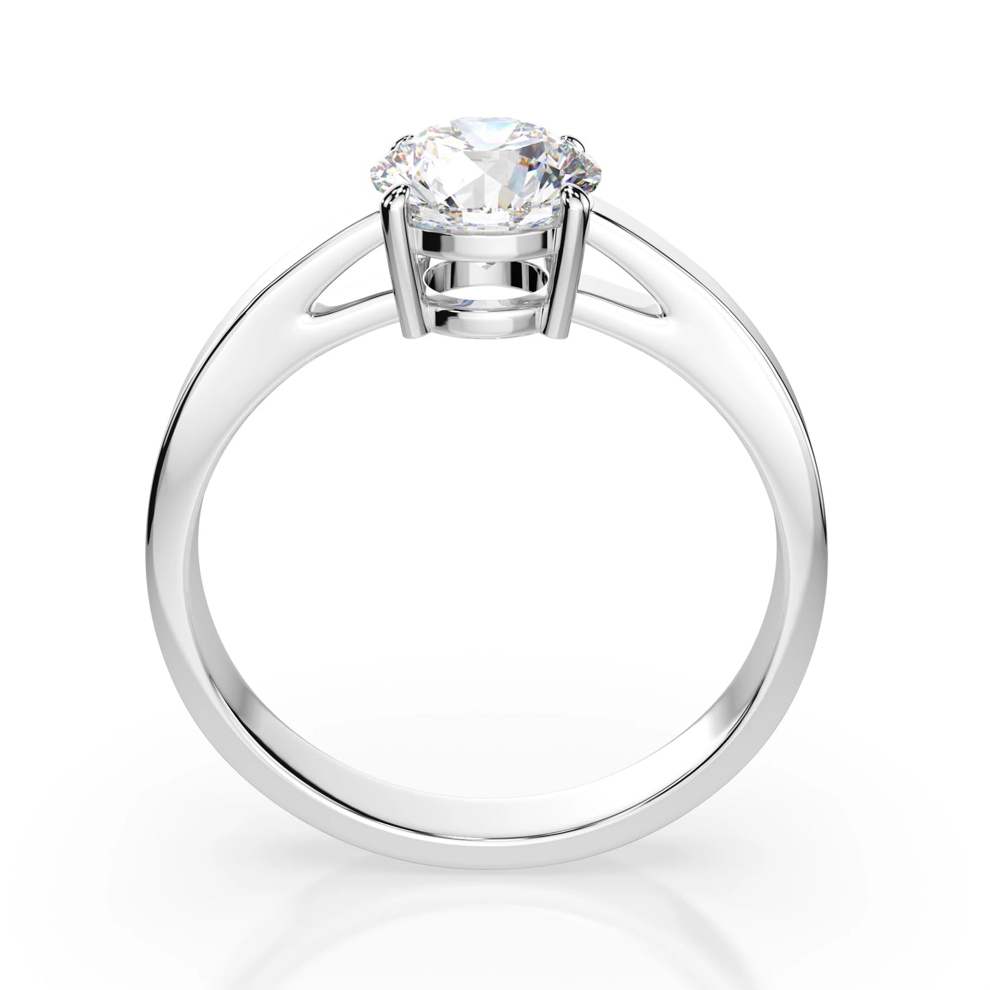 Solitär-Ring (Rund), 0.7 ct — 101-10012/1(5.7)