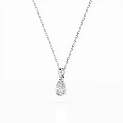 Solitär-Halskette (Tropfen), 0.3 ct — 104-10067(0.30)PAR