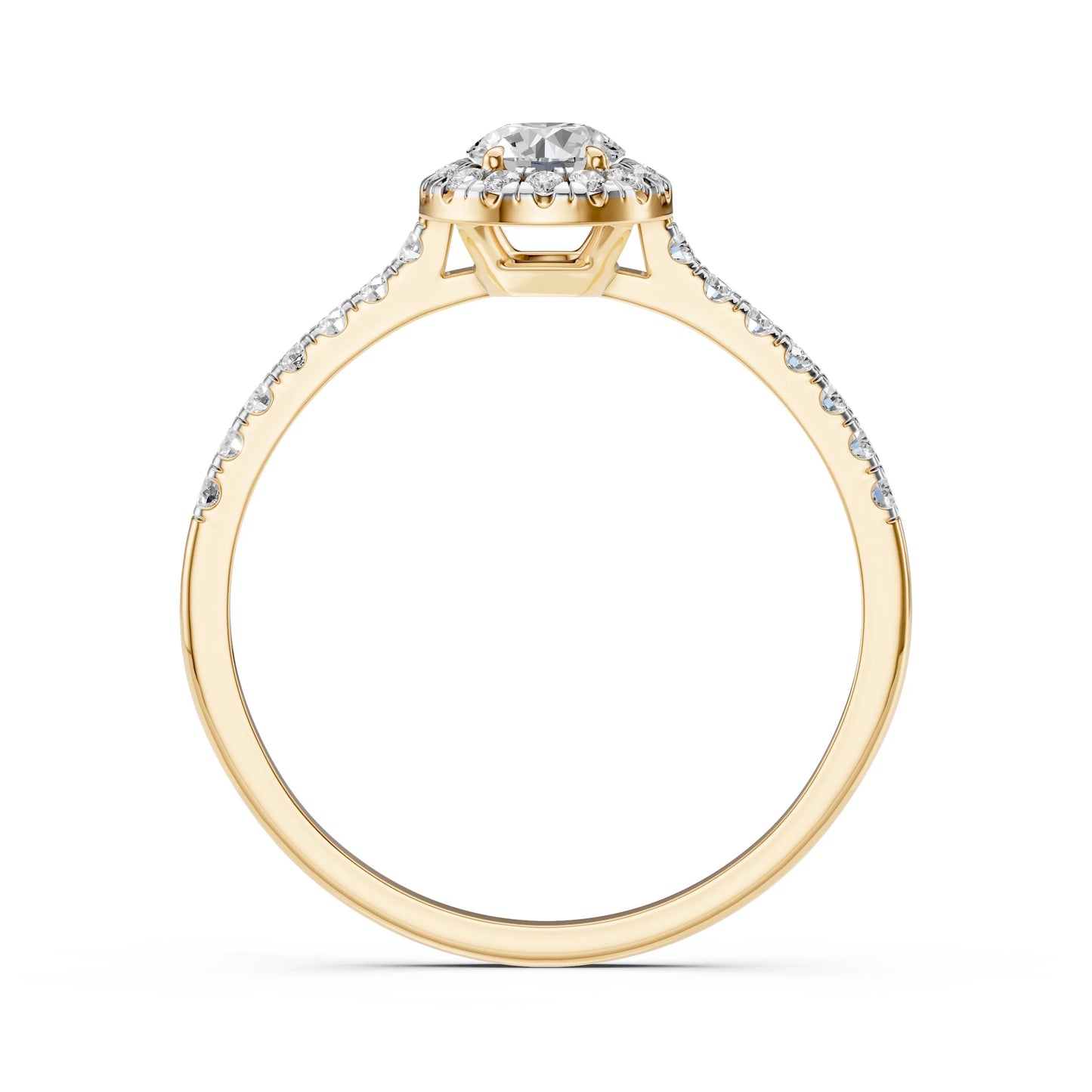 Solitär-Eternity-Ring (Rund), 0.35 ct — 101-10095(4.5)