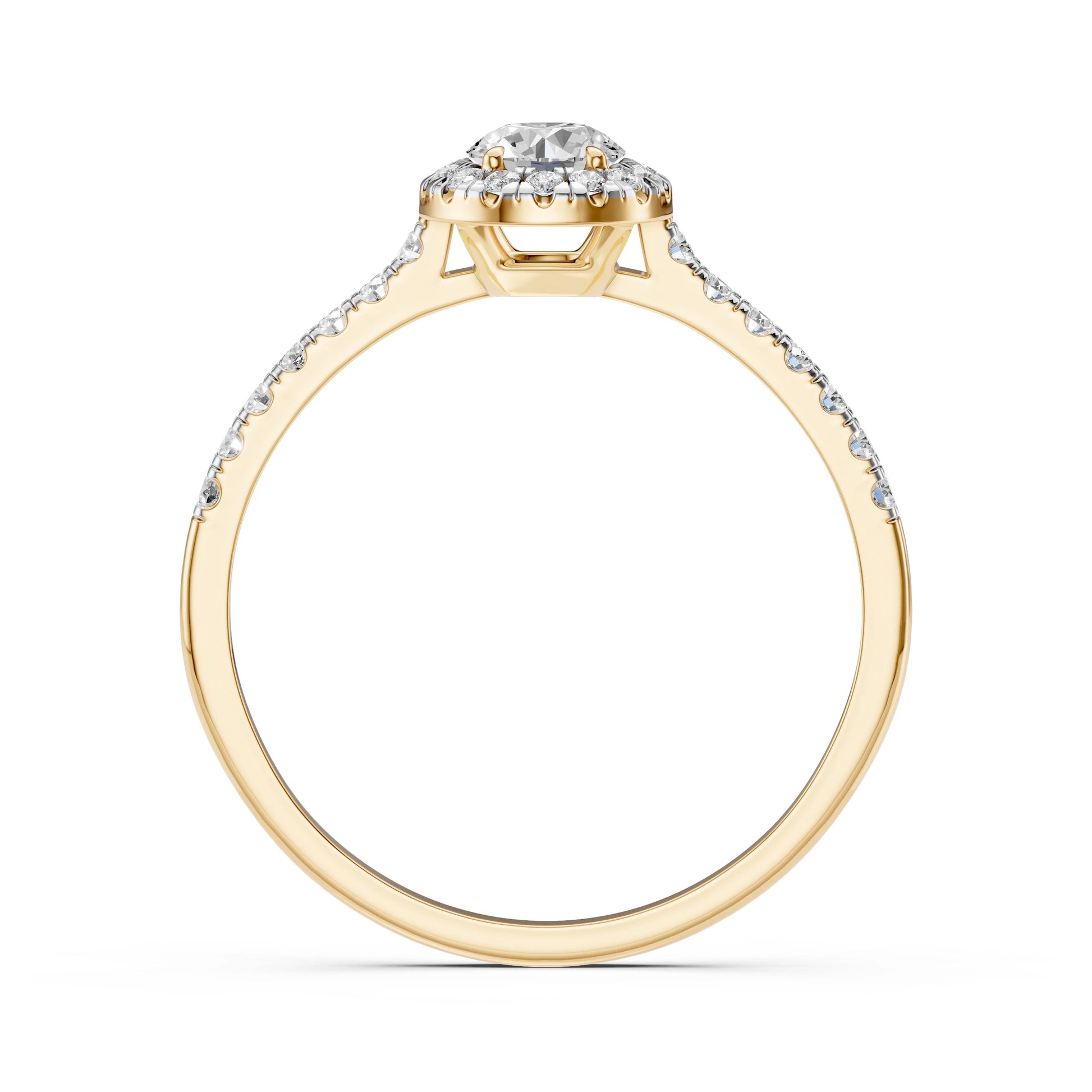 Solitär-Eternity-Ring (Rund), 0.35 ct — 101-10095(4.5)