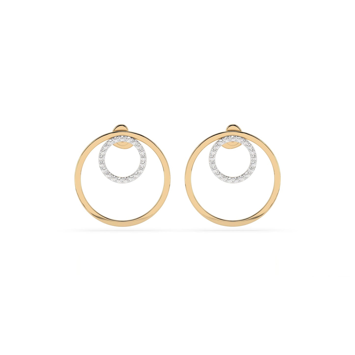Minimalismus-Ohrringe (Rund), 0.25 ct — 102-10165