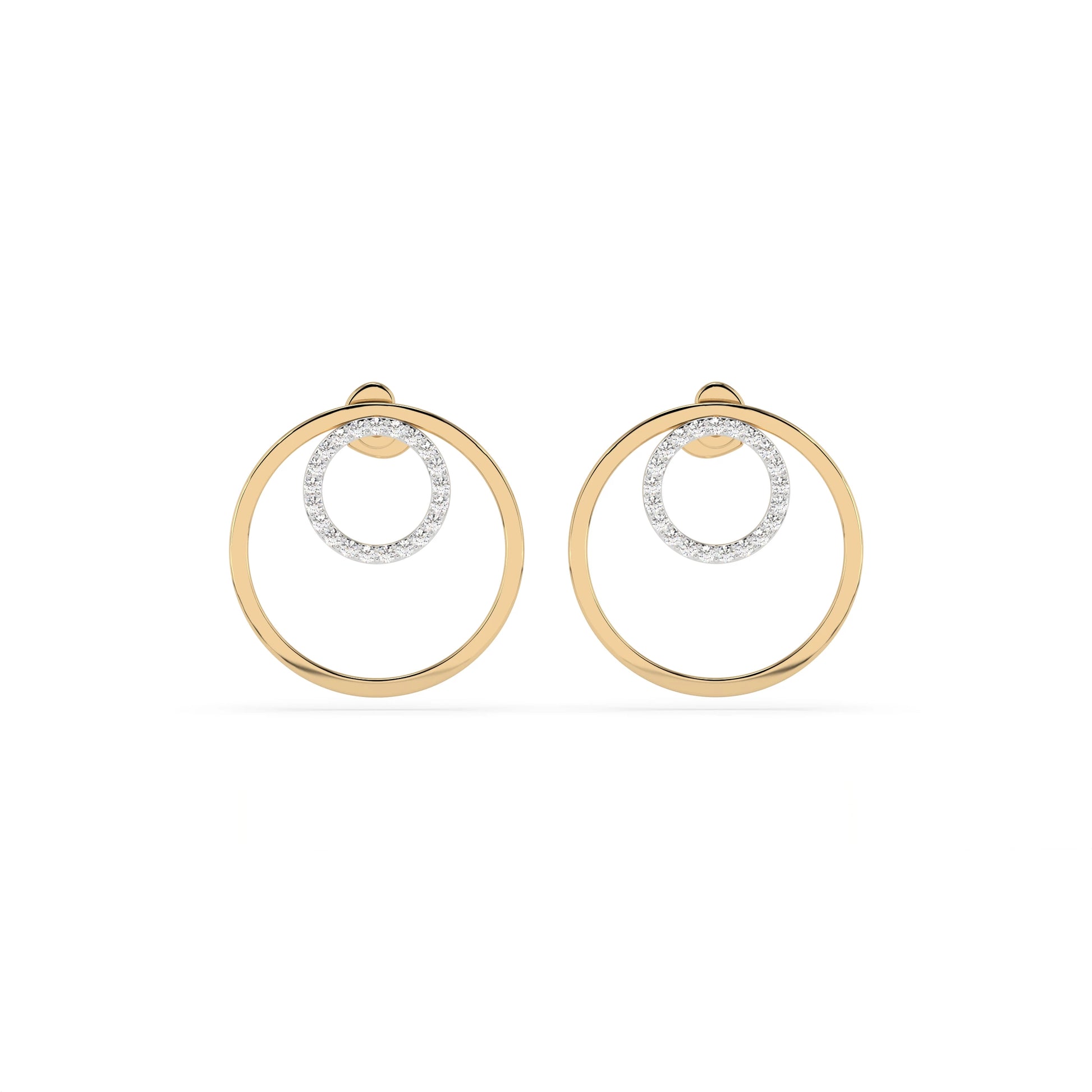 Minimalismus-Ohrringe (Rund), 0.25 ct — 102-10165