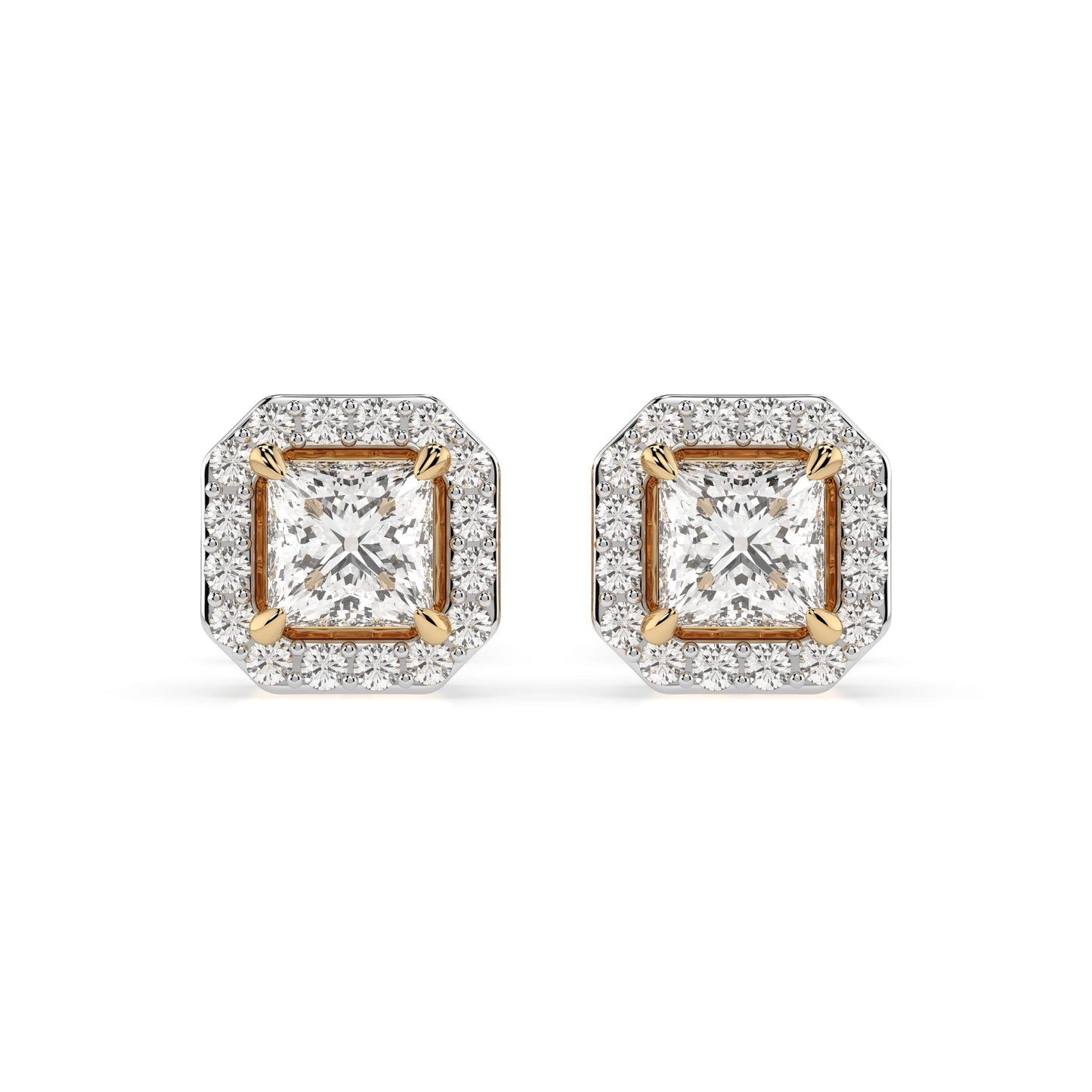 Solitär-Eternity-Ohrringe (Prinzess), 0.34 ct — 102-10115(3.0)PR