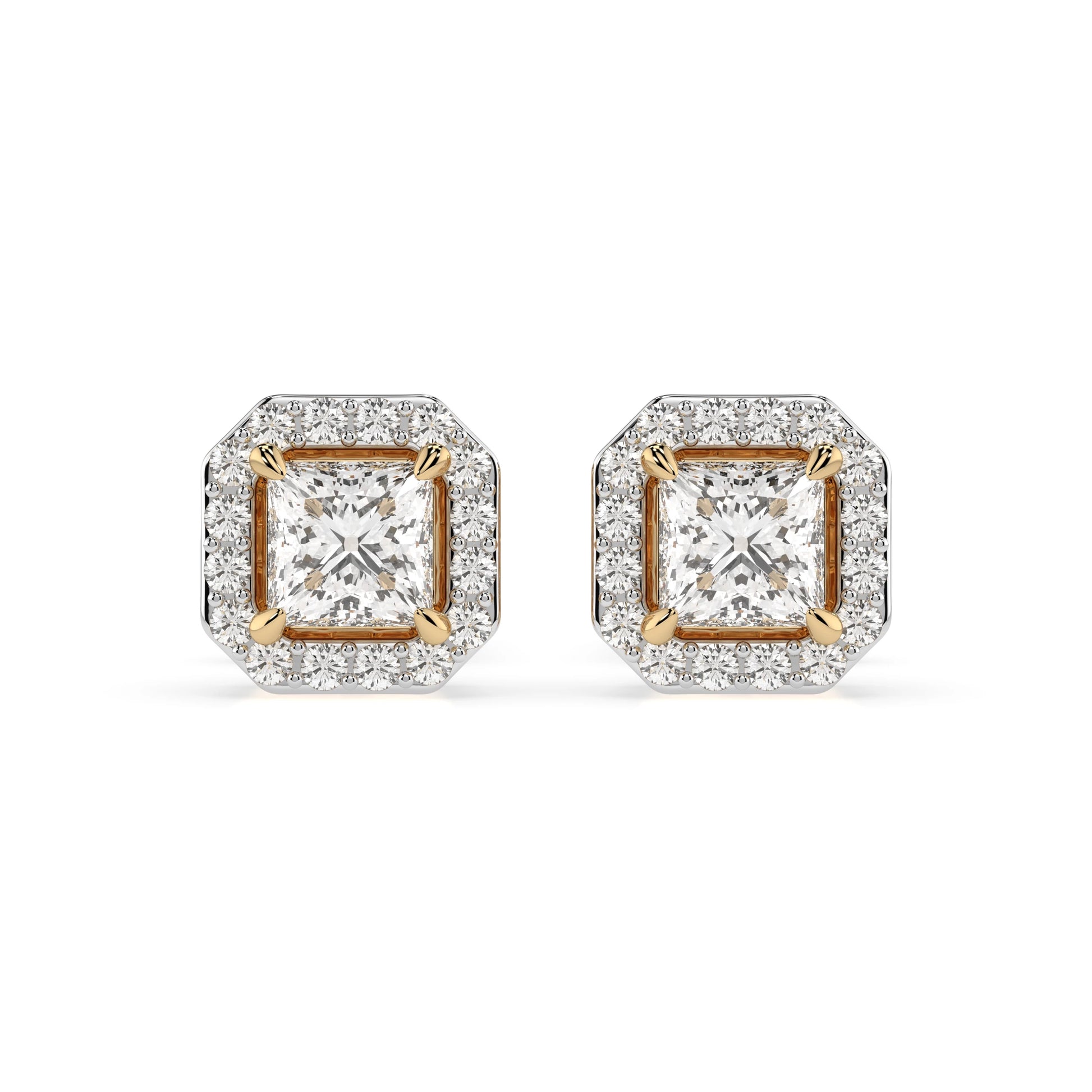 Solitär-Eternity-Ohrringe (Prinzess), 0.34 ct — 102-10115(3.0)PR
