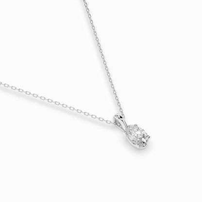 Solitär-Halskette (Oval), 0.3 ct — 104-10069(0.30)OV