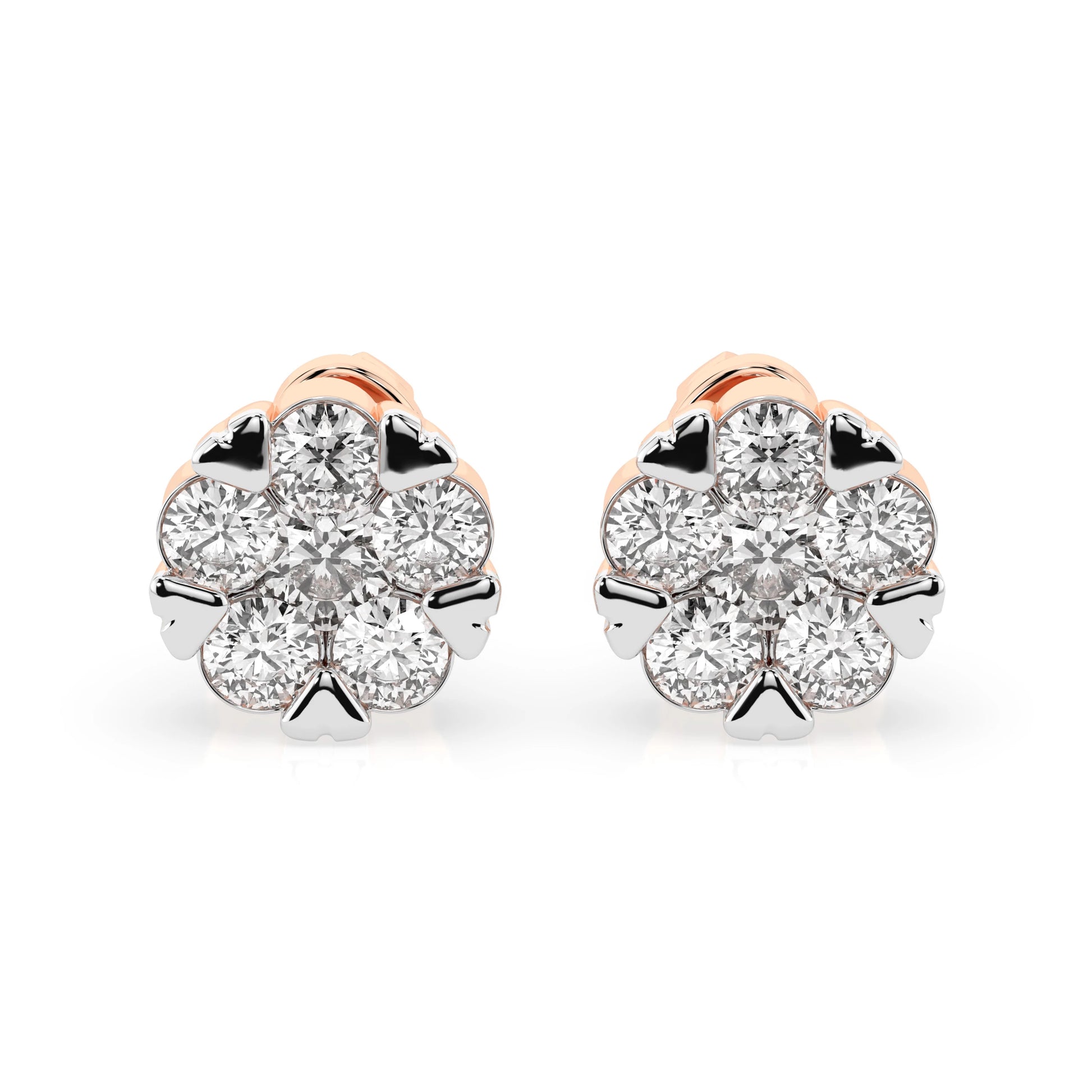 Illusion-Ohrringe (Rund), 0.2 ct — 102-10015/2(3.0)