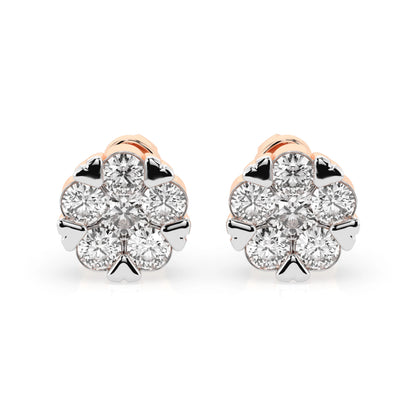 Illusion-Ohrringe (Rund), 0.2 ct — 102-10015/2(3.0)
