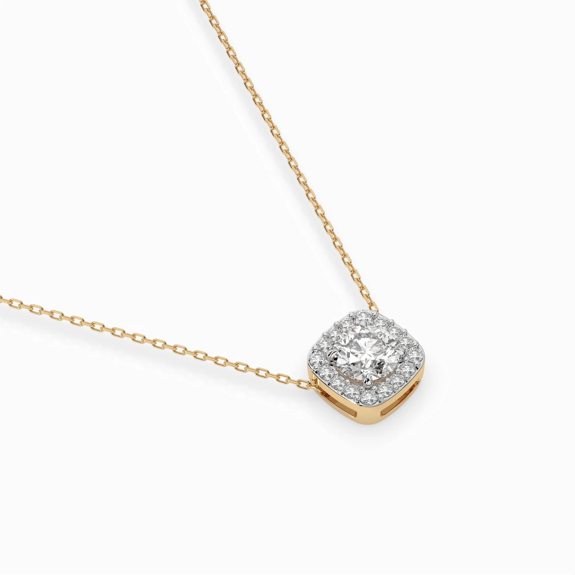 Solitär-Eternity-Halskette (Rund), 0.4 ct — 104-10057(4.7)
