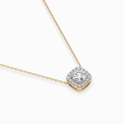 Solitär-Eternity-Halskette (Rund), 0.4 ct — 104-10057(4.7)
