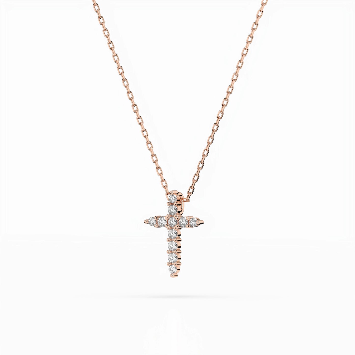 Minimalismus-Halskette (Rund), 0.07 ct — 104-10020