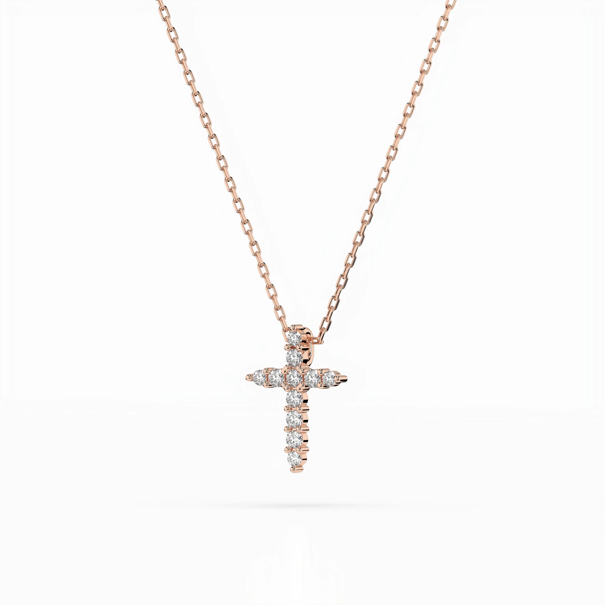 Minimalismus-Halskette (Rund), 0.07 ct — 104-10020