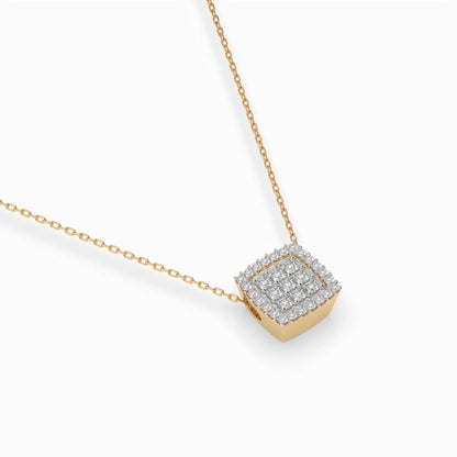 Illusion-Halskette (Rund), 0.12 ct — 104-10035