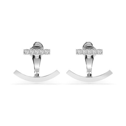 Minimalismus-Ohrringe (Rund), 0.15 ct — 102-10084