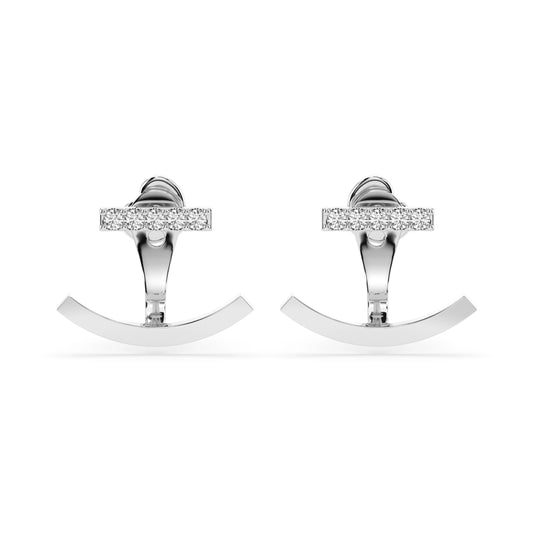Minimalismus-Ohrringe (Rund), 0.15 ct — 102-10084