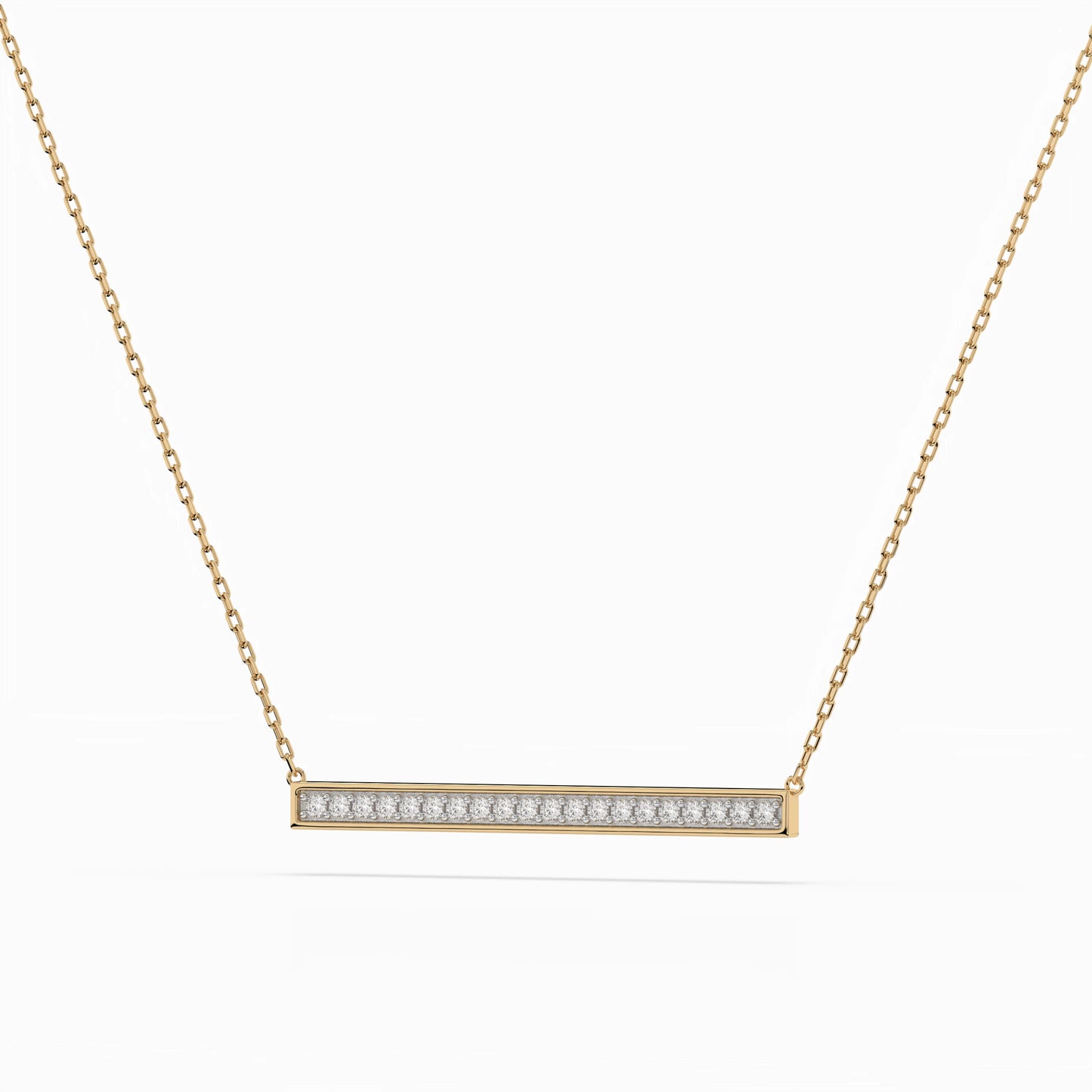 Minimalismus-Halskette (Rund), 0.12 ct — 104-10024