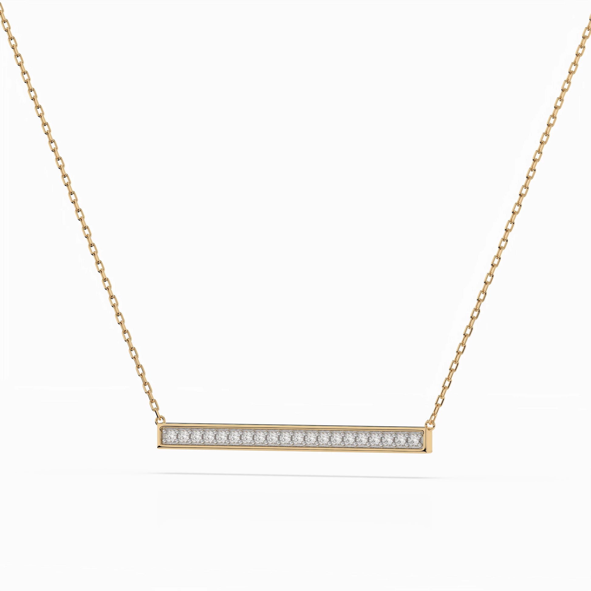Minimalismus-Halskette (Rund), 0.12 ct — 104-10024