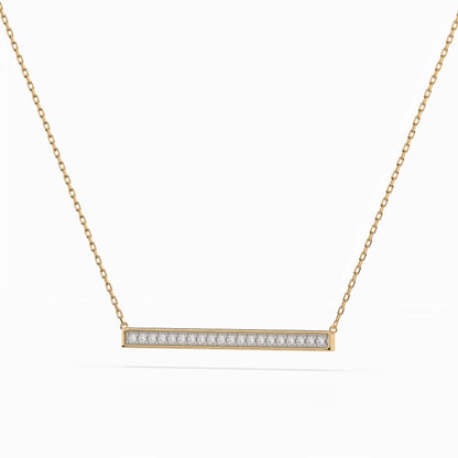 Minimalismus-Halskette (Rund), 0.12 ct — 104-10024