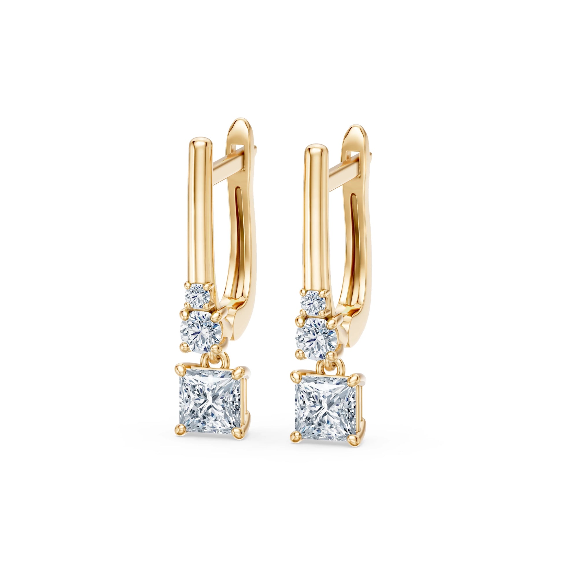 Solitär-Eternity-Ohrringe, 0.8 ct — 102-10143(0.40)PR