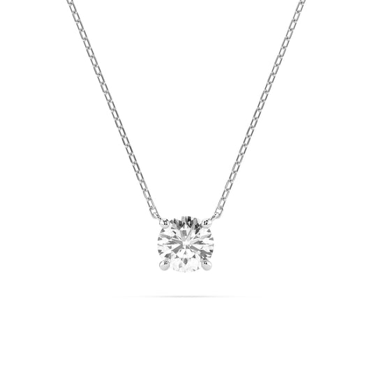 Solitär-Halskette (Rund), 0.4 ct — 104-10040(4.7)
