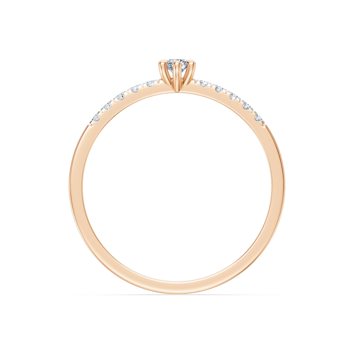 Solitär-Eternity-Ring, 0.07 ct — 101-10126/4(2.6)