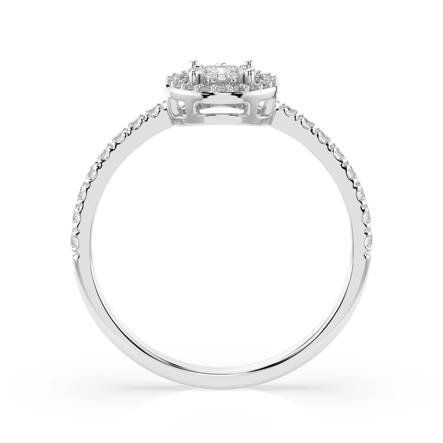 Illusion-Ring (Rund), 0.03 ct — 101-10018(2.0)