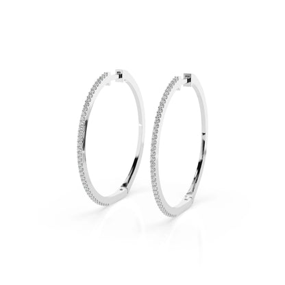 Eternity-Ohrringe (Rund), 0.38 ct — 102-10051