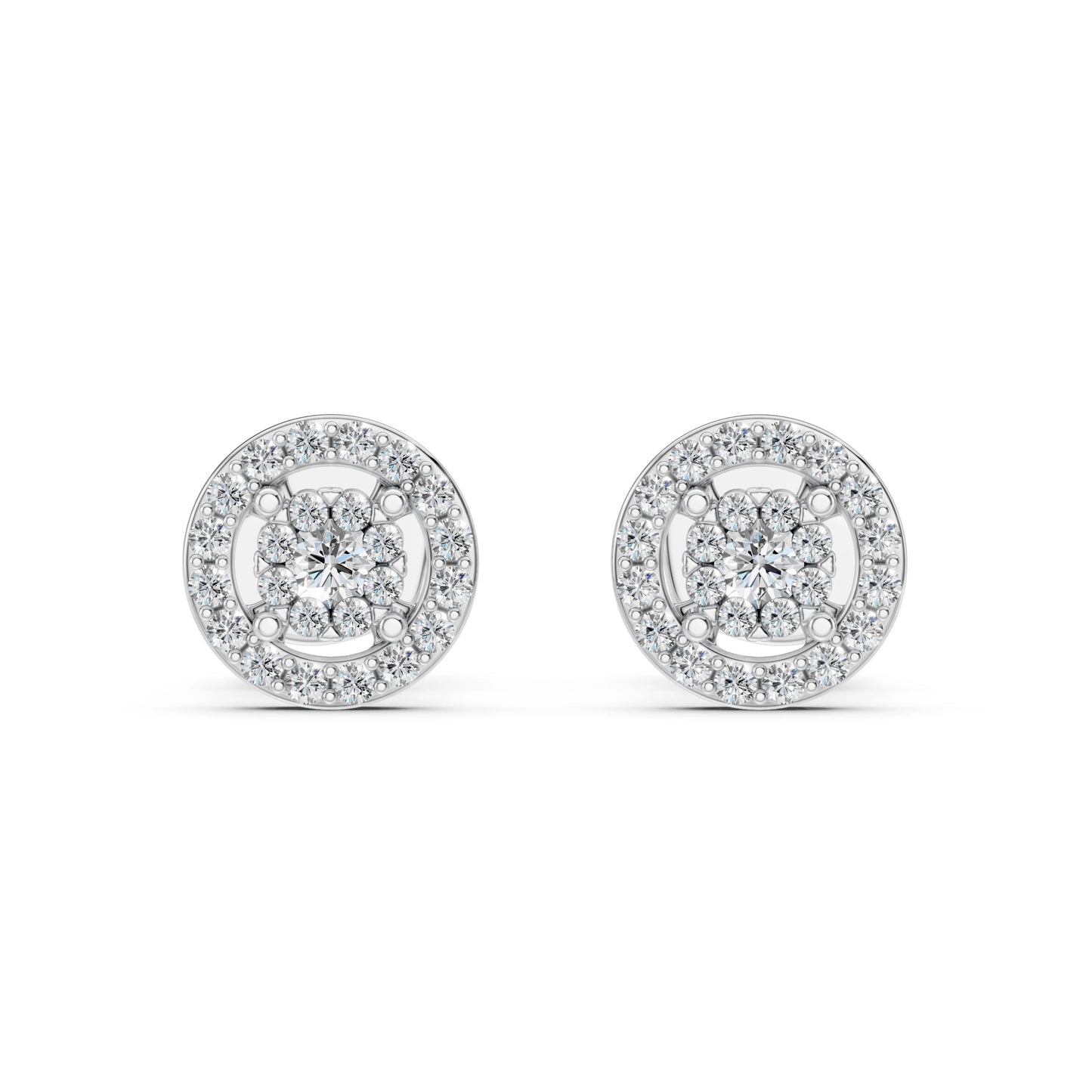 Illusion-Ohrringe (Rund), 0.06 ct — 102-10018(2.0)