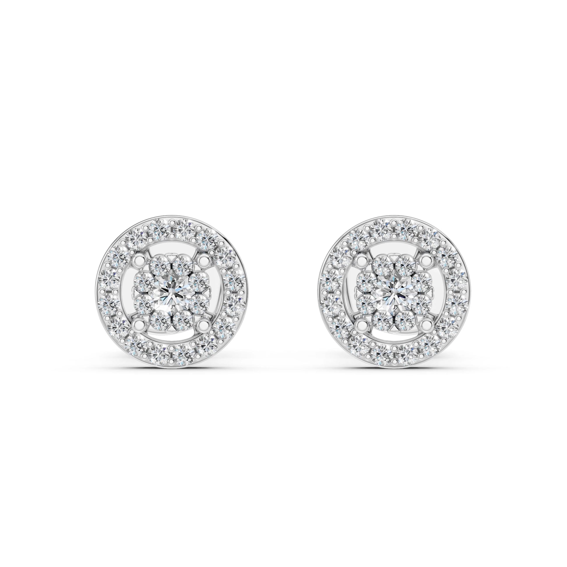 Illusion-Ohrringe (Rund), 0.06 ct — 102-10018(2.0)