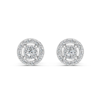 Illusion-Ohrringe (Rund), 0.06 ct — 102-10018(2.0)