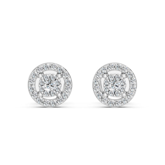Illusion-Ohrringe (Rund), 0.06 ct — 102-10018(2.0)