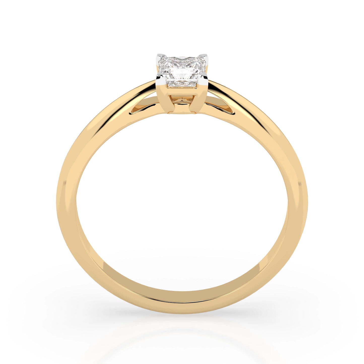 Solitär-Ring (Prinzess), 0.3 ct — 101-10190(0.30)PR