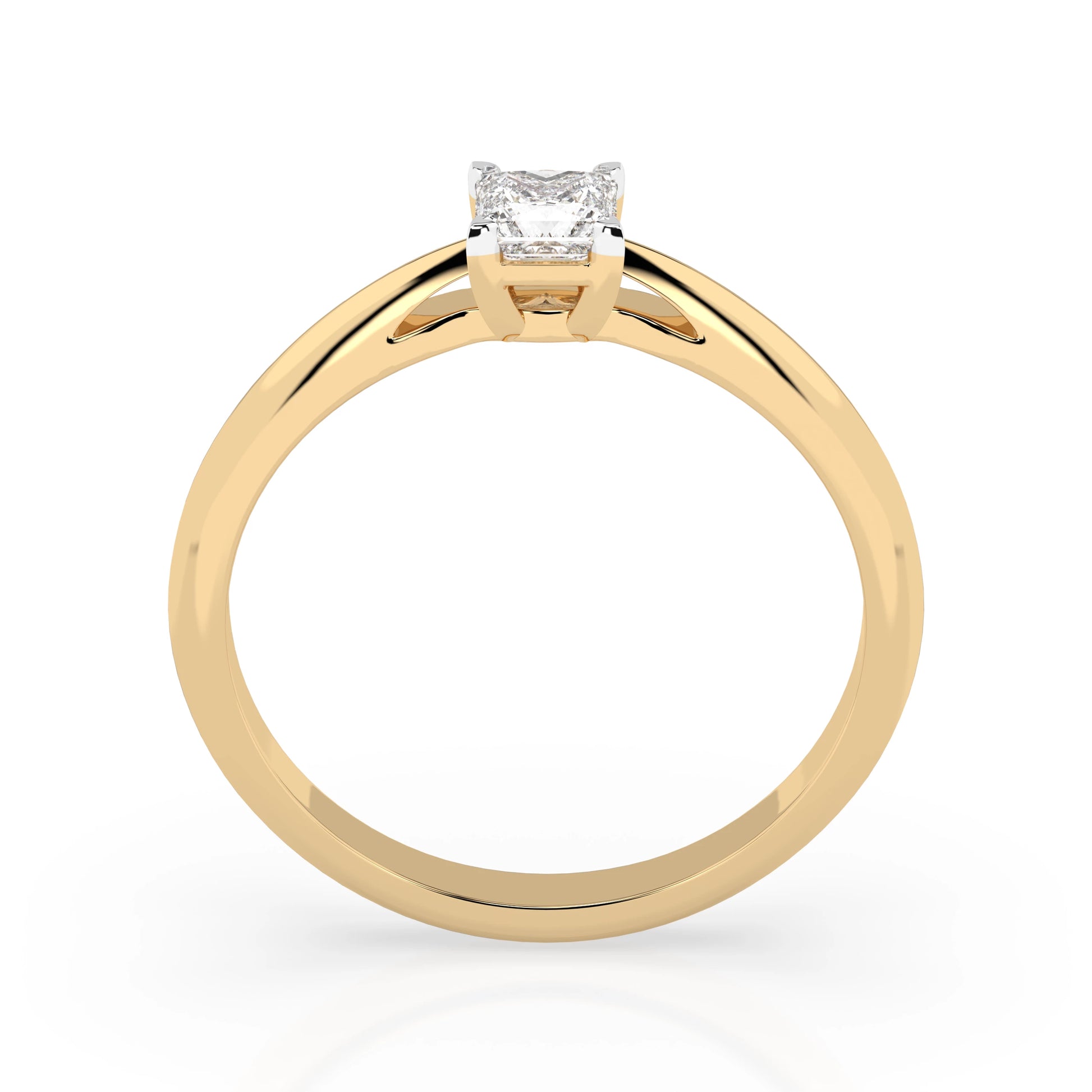 Solitär-Ring (Prinzess), 0.3 ct — 101-10190(0.30)PR