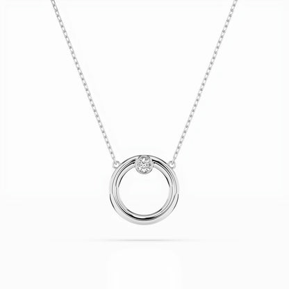 Minimalismus-Halskette (Rund), 0.03 ct — 104-10056