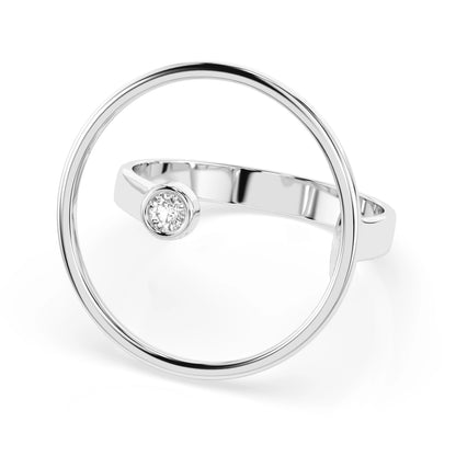 Minimalismus-Ring (Rund), 0.03 ct — 101-10077